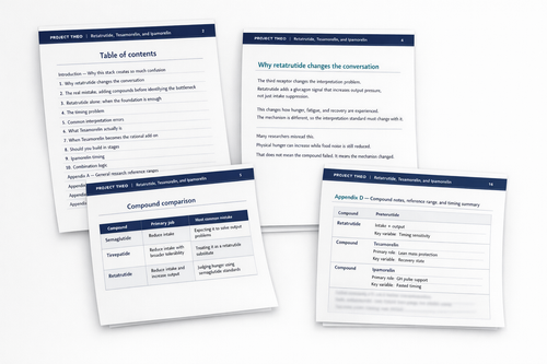 Retatrutide, Tesamorelin, and Ipamorelin: A Research Guide to Timing, Sequencing, and Stack Interpretation